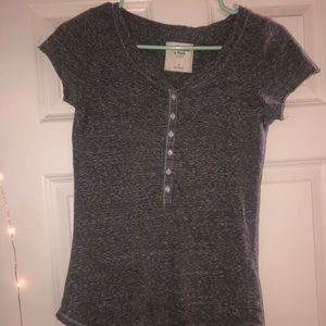 White and gray speck t-shirt